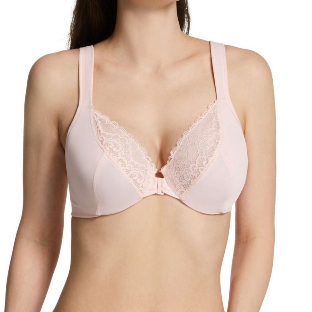 NWT Playtex Front Close Bra in Pink Size 40C